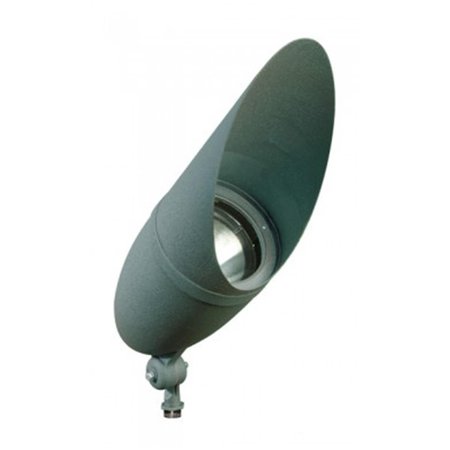 DABMAR LIGHTING 18W & 120-277V LED Spot PAR38 Hooded Lensed Spot Light Green DPR41-HOOD-LED18S-G